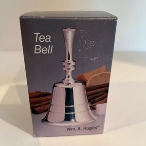 William A Rogers Silver-plated Tea Bell  New in Box